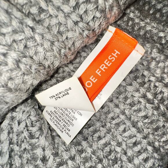 Joe Fresh Beanie Wool Blend Hat, Knit Gorpcore, Outerwear Gray NWOT - Picture 3 of 6